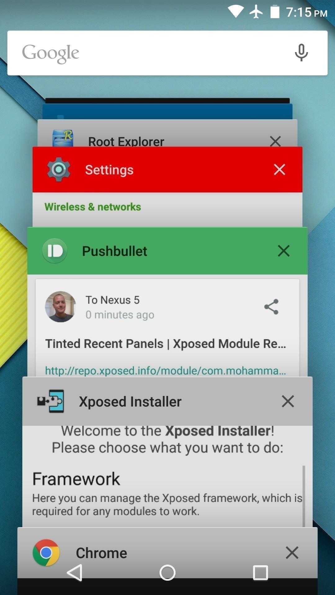 How to Trim Down Android Lollipop's Overview Screen