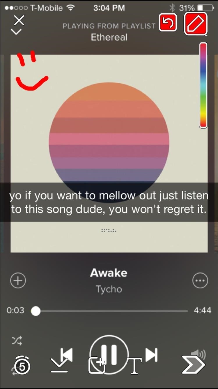 Record a Snapchat Video While Playing Music on Your iPhone