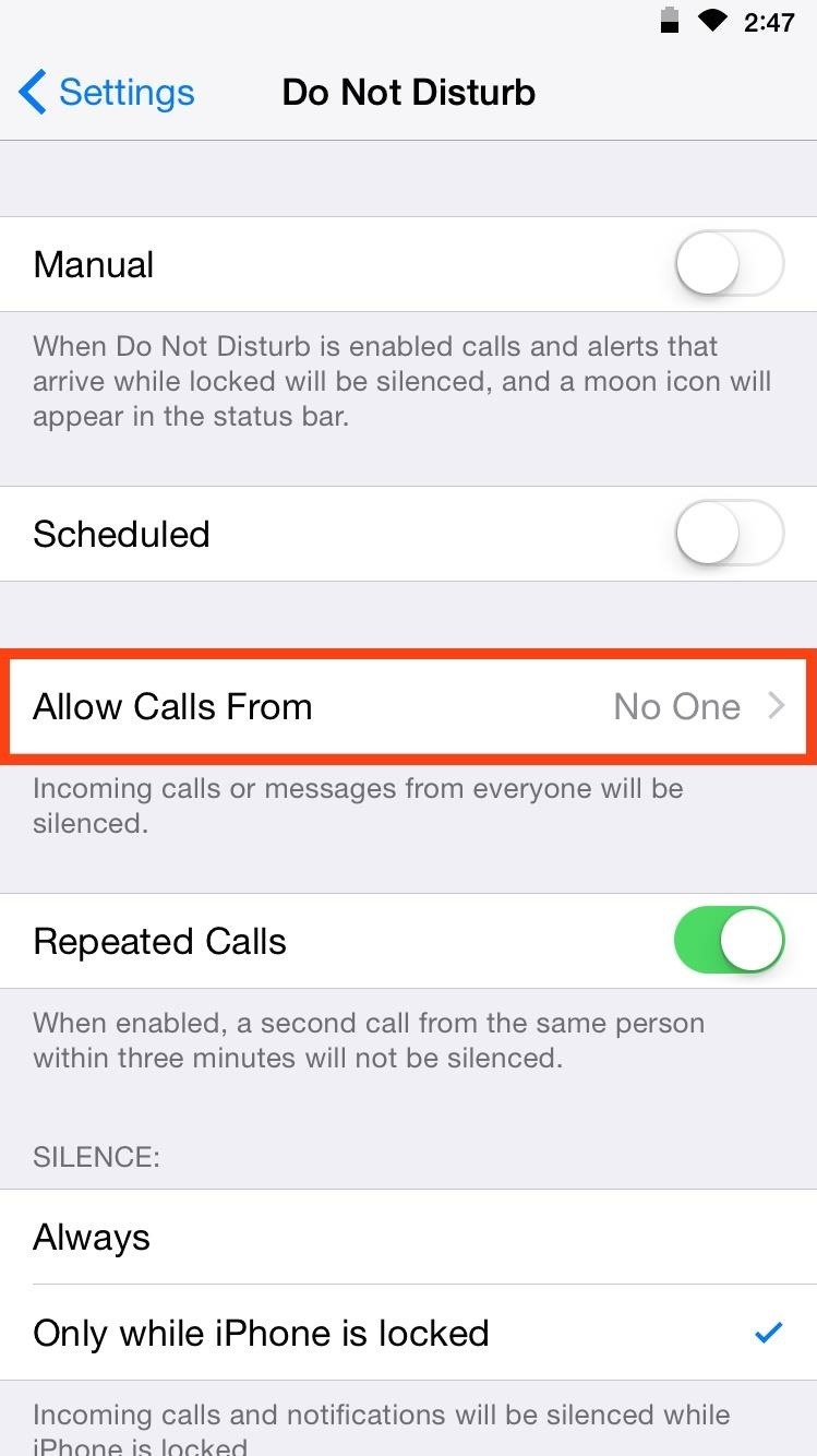 Customize “Do Not Disturb” on Your iPhone So Important Calls Always Get Through