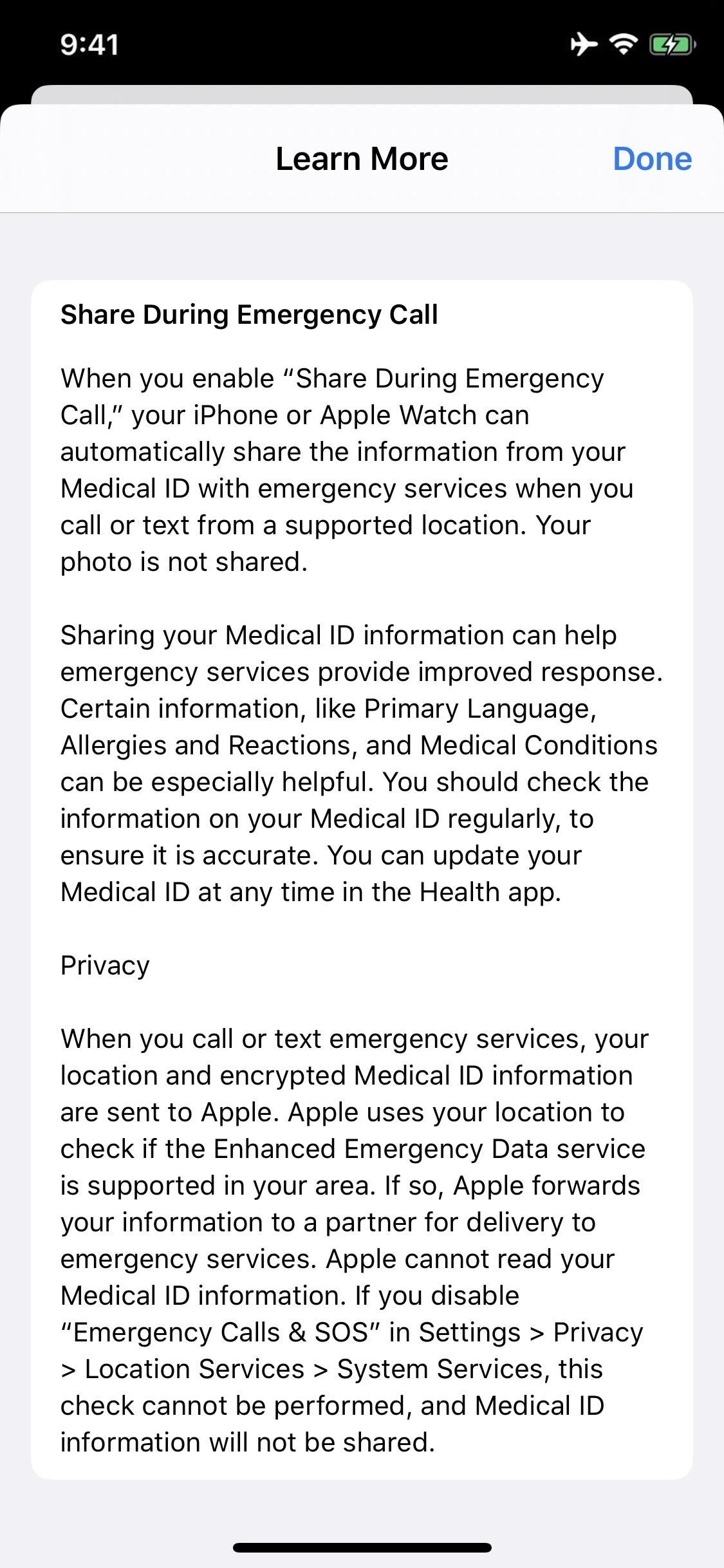 How to Share Your iPhone's Medical ID with First Responders When Placing an Emergency Call or Text