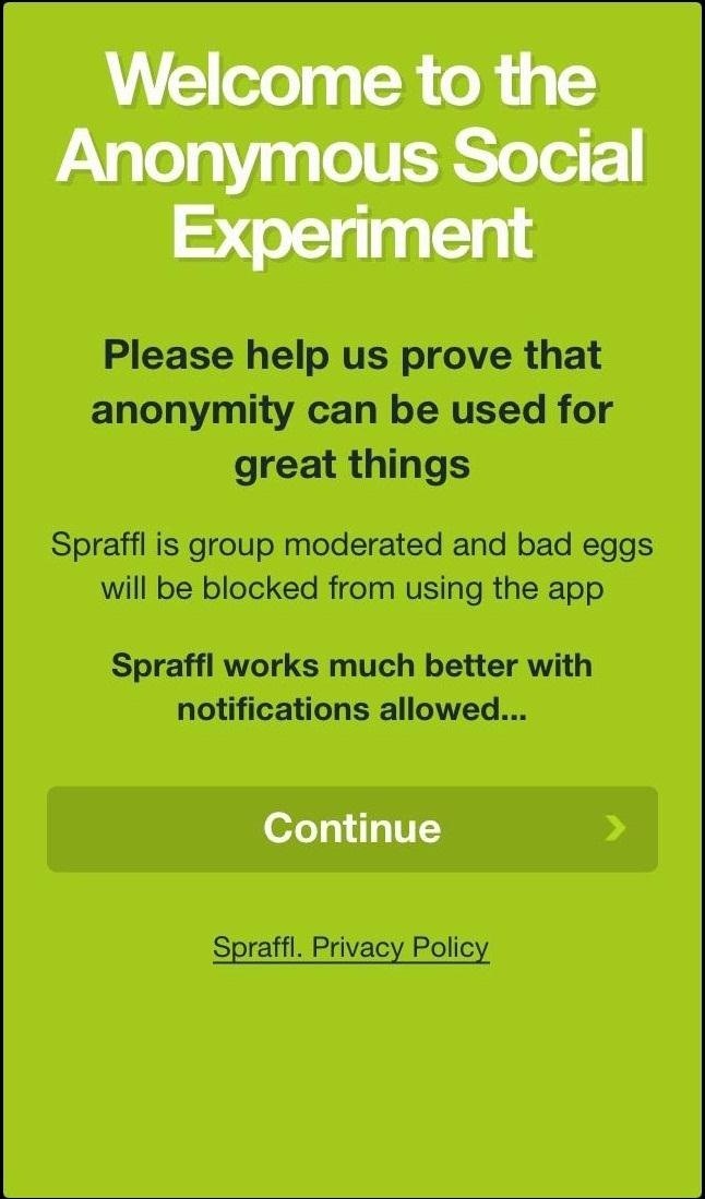 Spraffl: A New Location-Based Social Network That's Completely Anonymous