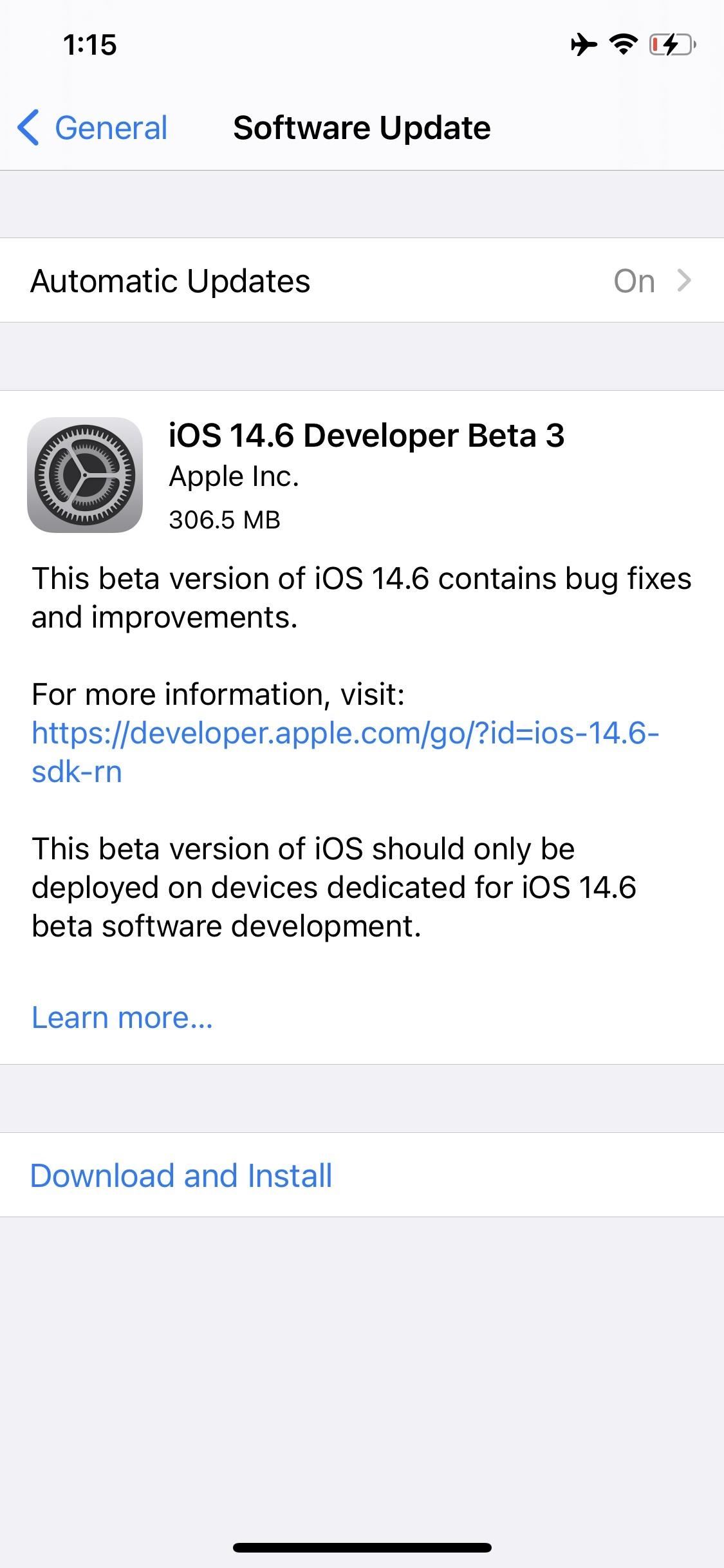Apple Releases iOS 14.6 Beta 3 for iPhone, Adds Fix for Performance Bug