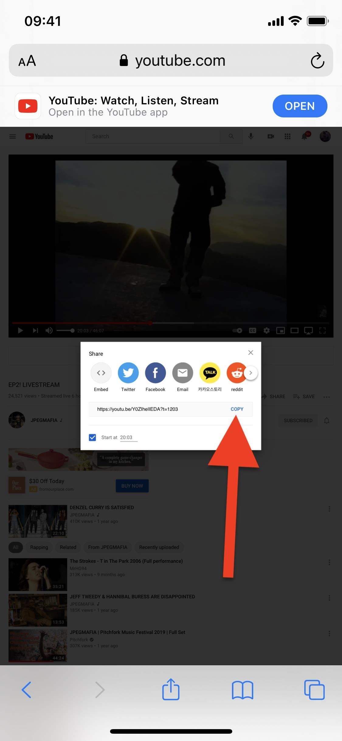The Trick That Lets You Link to Specific Start Times in YouTube Videos Right from Your Phone