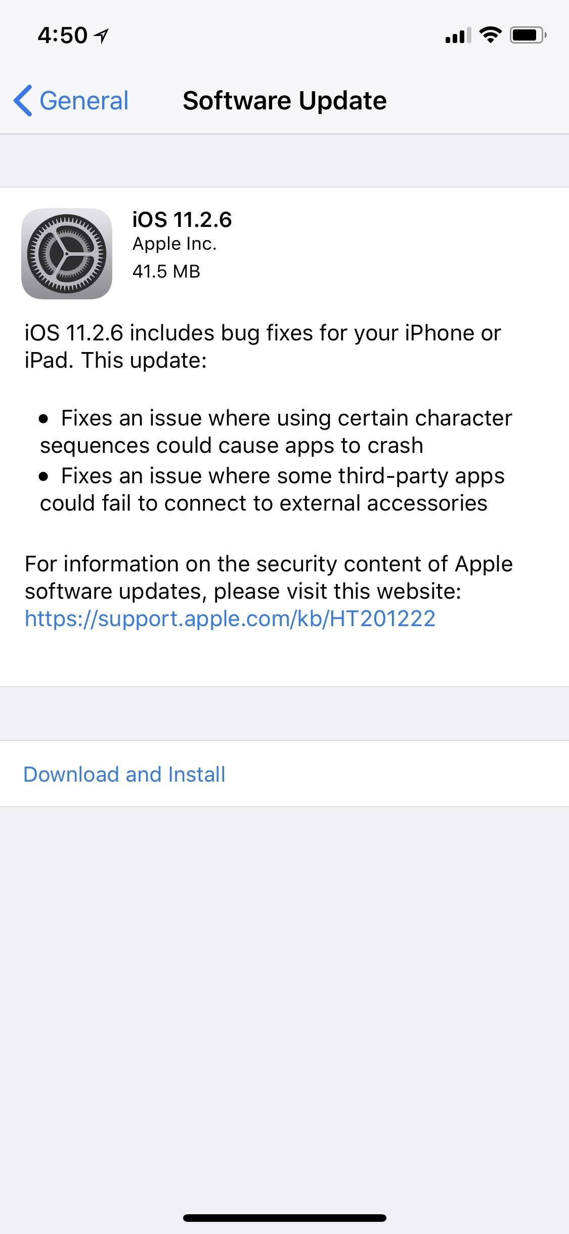 iOS 11.2.6 Released for iPhones with Patch for 'Telugu' Character Bug