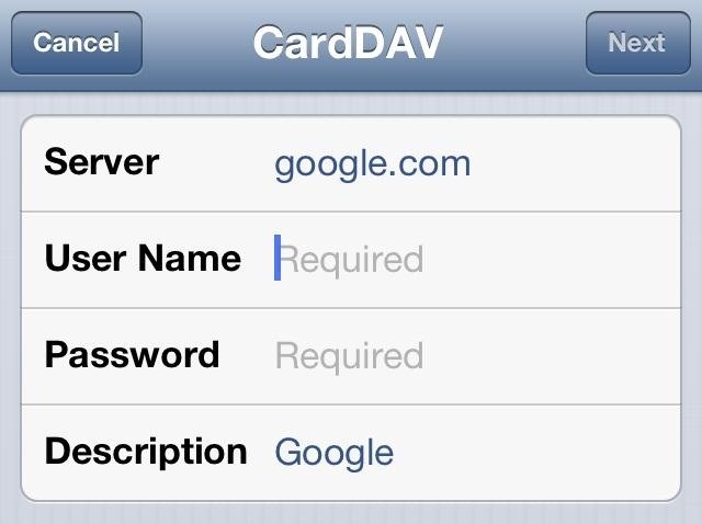 How to Sync Your Google Contacts with Your iOS Device Using CardDAV