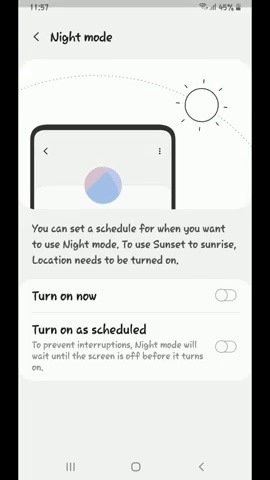 How to Schedule Night Mode to Kick in Automatically on Your Galaxy