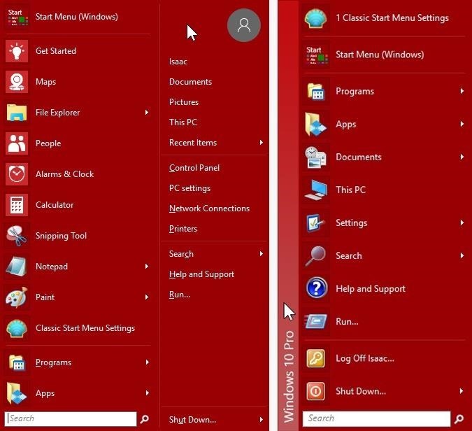 Go Retro with These Classic-Style Start Menus for Windows 10 « Windows ...