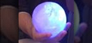 Make a glowing ice bulb from a balloon