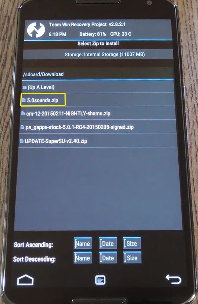 How to Get Stock Lollipop Sounds on Custom ROMs for the Nexus 6