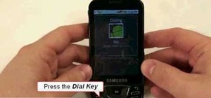 Make a call on the Samsung Galaxy I7500