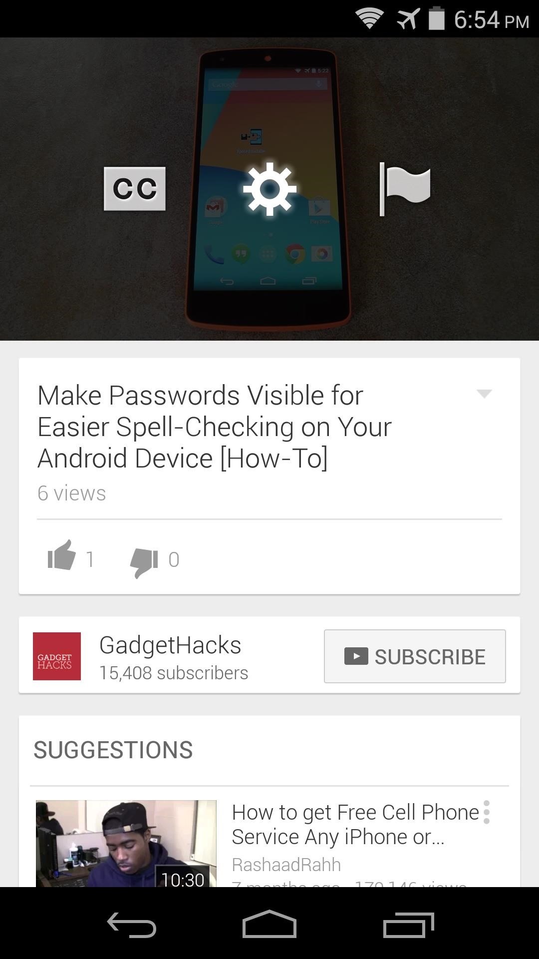 How to Watch 1080p YouTube Videos on a Nexus 5 or Nexus 7
