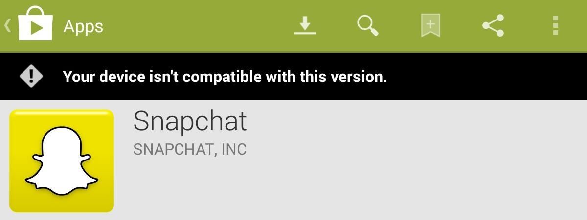 How to Install Snapchat on a Nexus 7 or Any Other Android Tablet