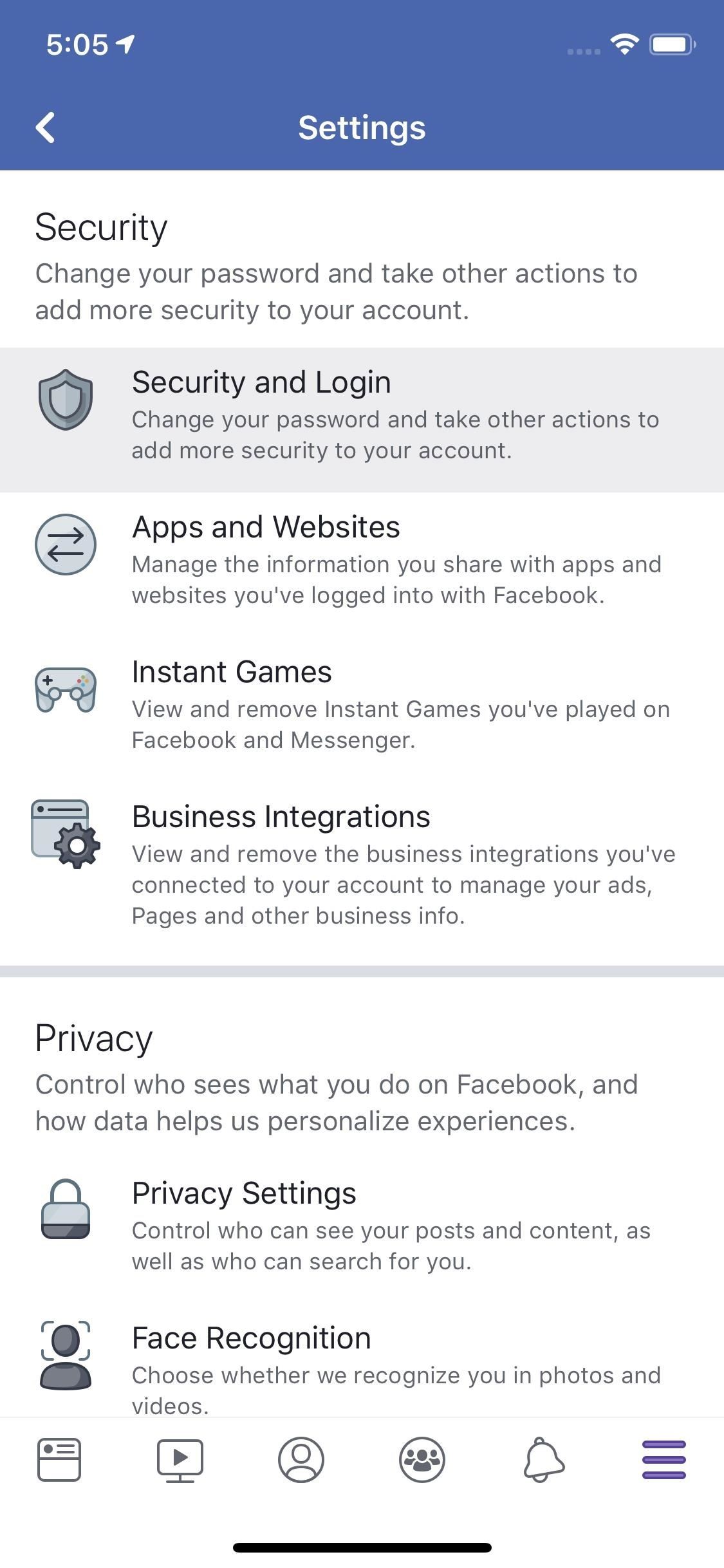 how to secure facebook account from public