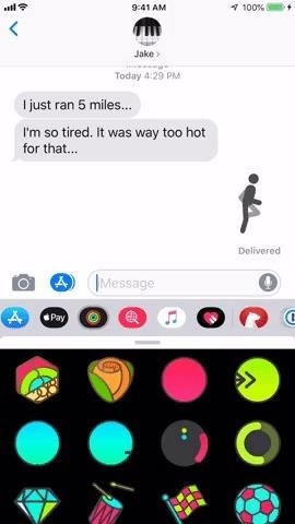 How to Send Animated Activity Stickers (That You Didn't Earn) in iMessages