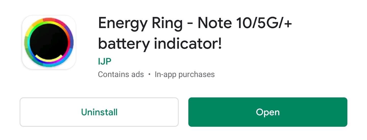 How to Turn Your Galaxy Note 10's Camera Cutout into a Battery Indicator