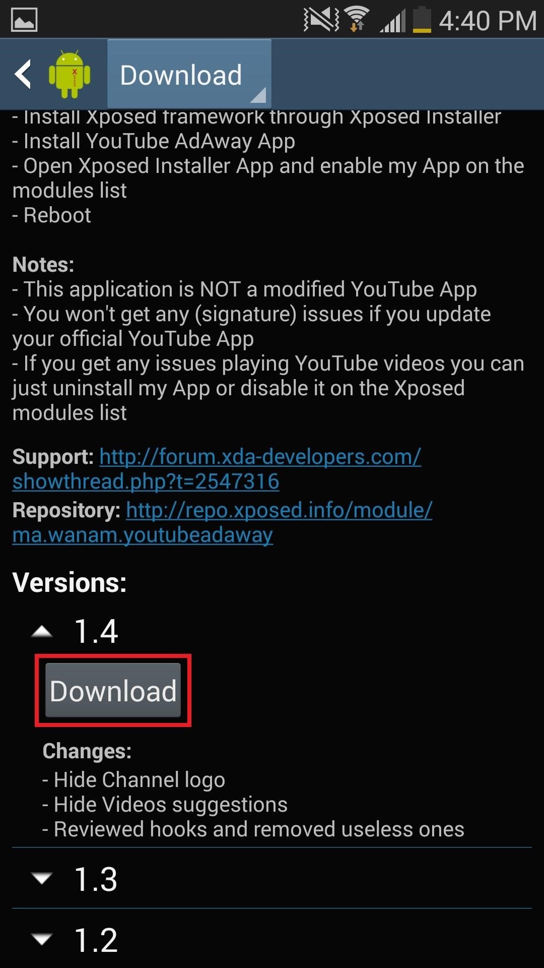 How to Remove Ads When Watching Videos in the YouTube App on Your Galaxy Note 2