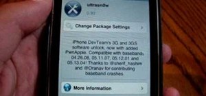 Unlock a jailbroken iPhone 4, 3GS, or 3G with Ultrasn0w