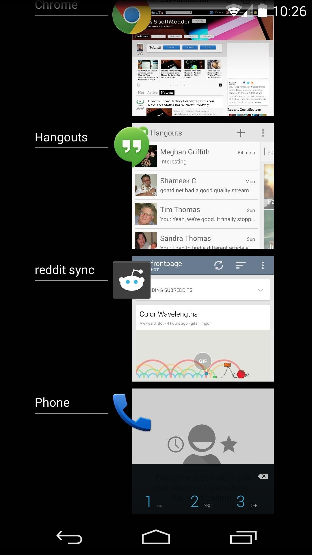 How to Show Live Wallpapers in the Recent Apps Menu on Your Nexus 5 or Other Nexus Device