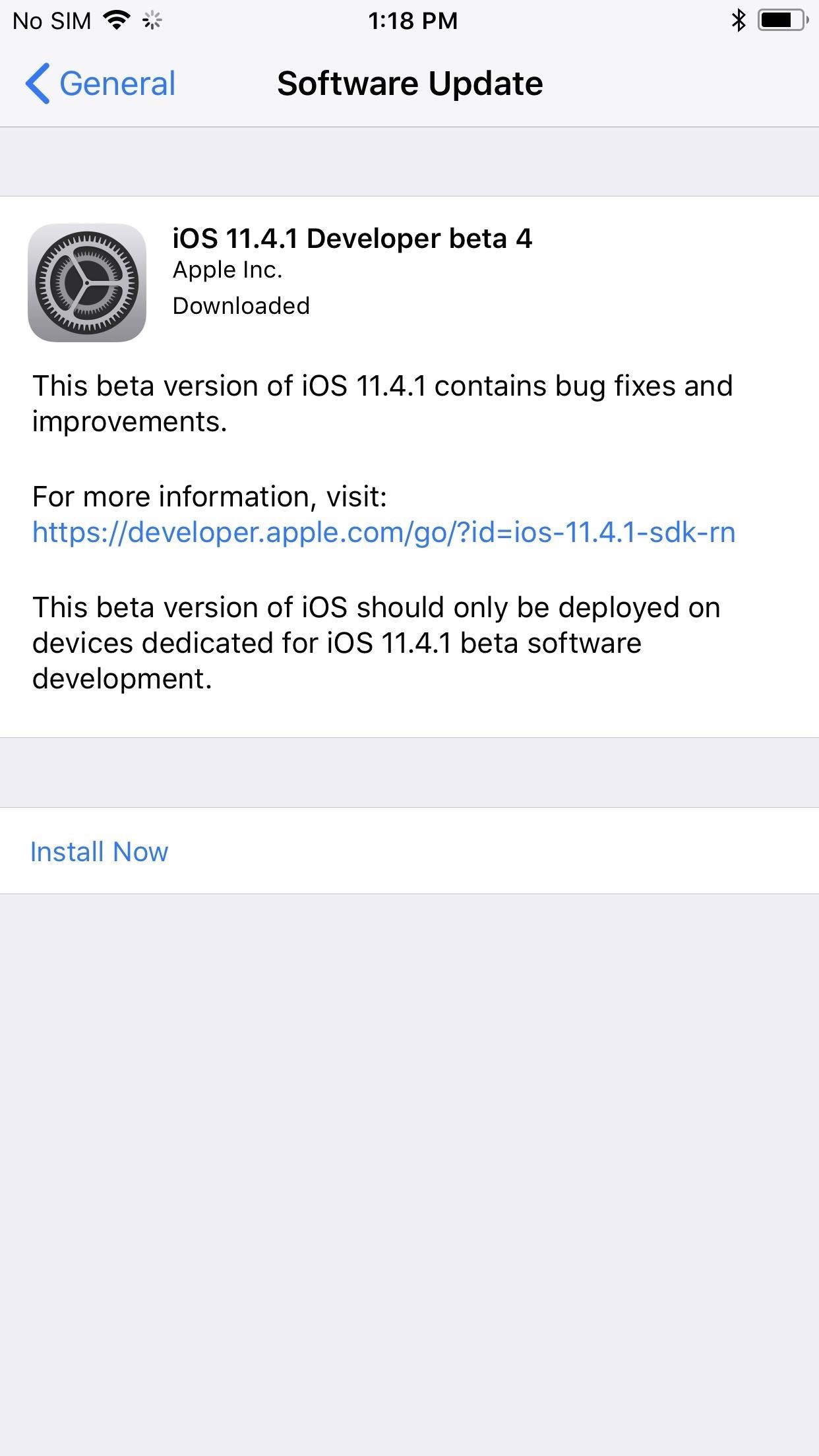 iOS 11.4.1 Beta 4 Released for iPhones, Includes Only 'Bug Fixes' & Unknown Improvements