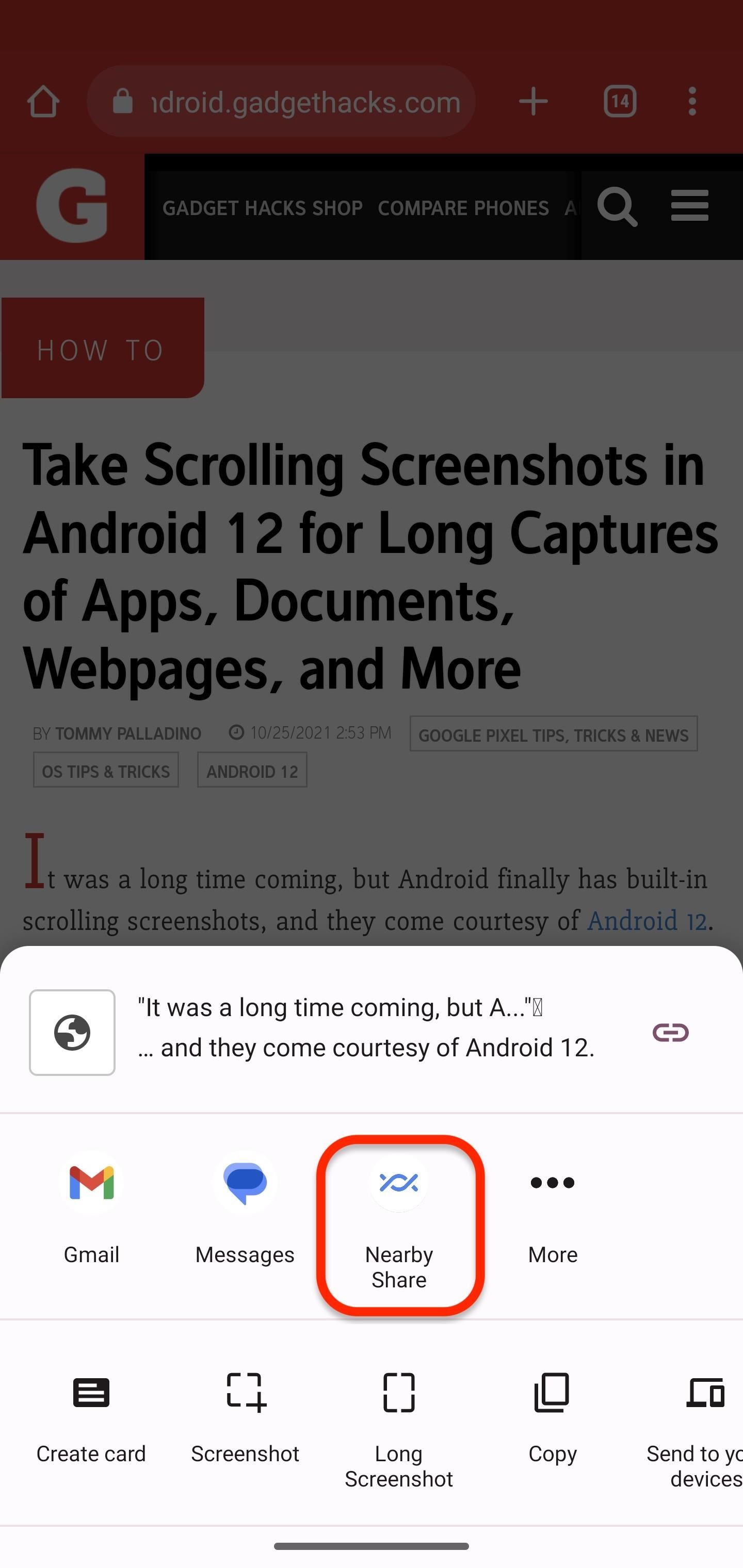 Cómo copiar/pegar rápidamente entre dispositivos Android y Chromebooks con Near Sharing