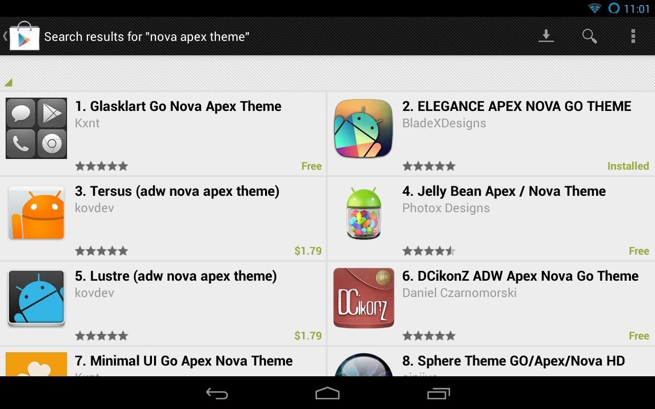 How to Customize the Android App Icons on Your Nexus 7 Tablet with Free Themes