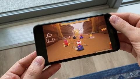 How to force Mario Kart Tour to always use landscape mode on your phone