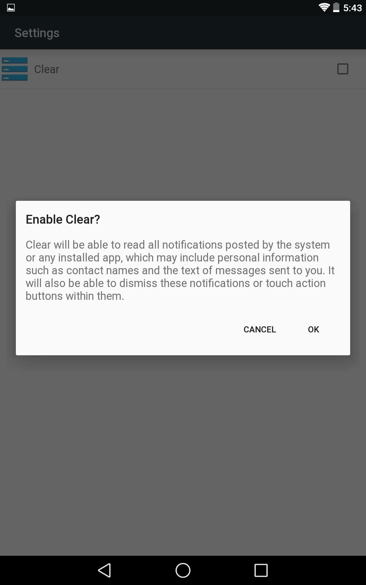 How to Add Back the "Clear All" Option for Notifications on Android L for Your Nexus 5 or Nexus 7