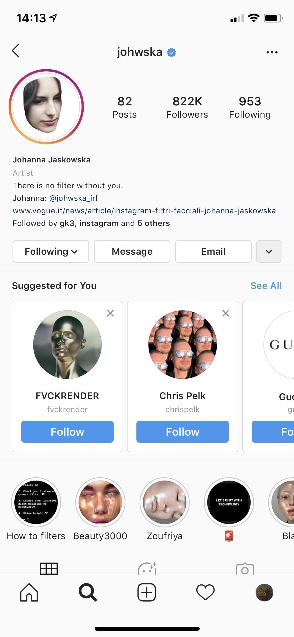 Get Face Filters by AR Creators on Instagram « Smartphones :: Gadget