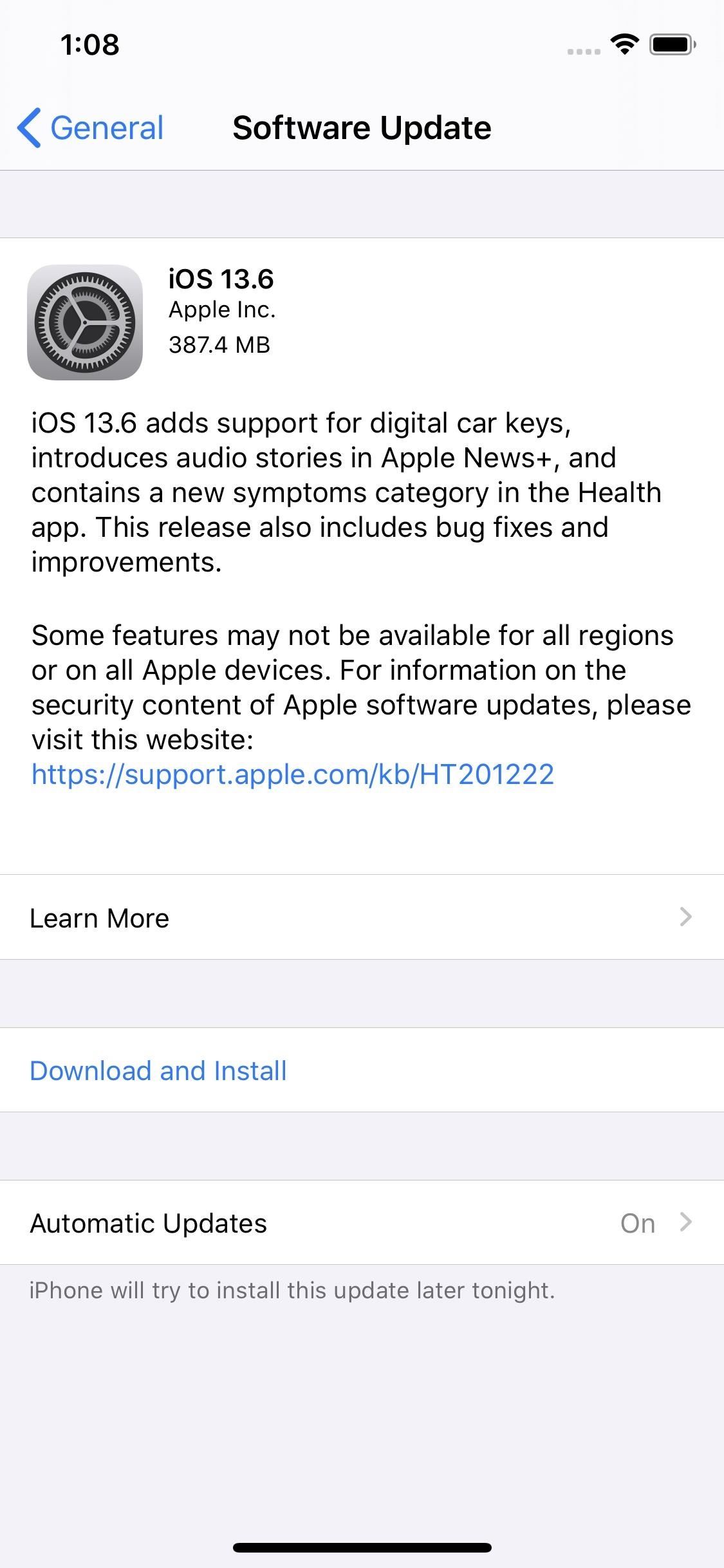 Apple Releases iOS 13.6 for iPhone, Includes Symptom Tracker, CarKey Support & Apple News Audio