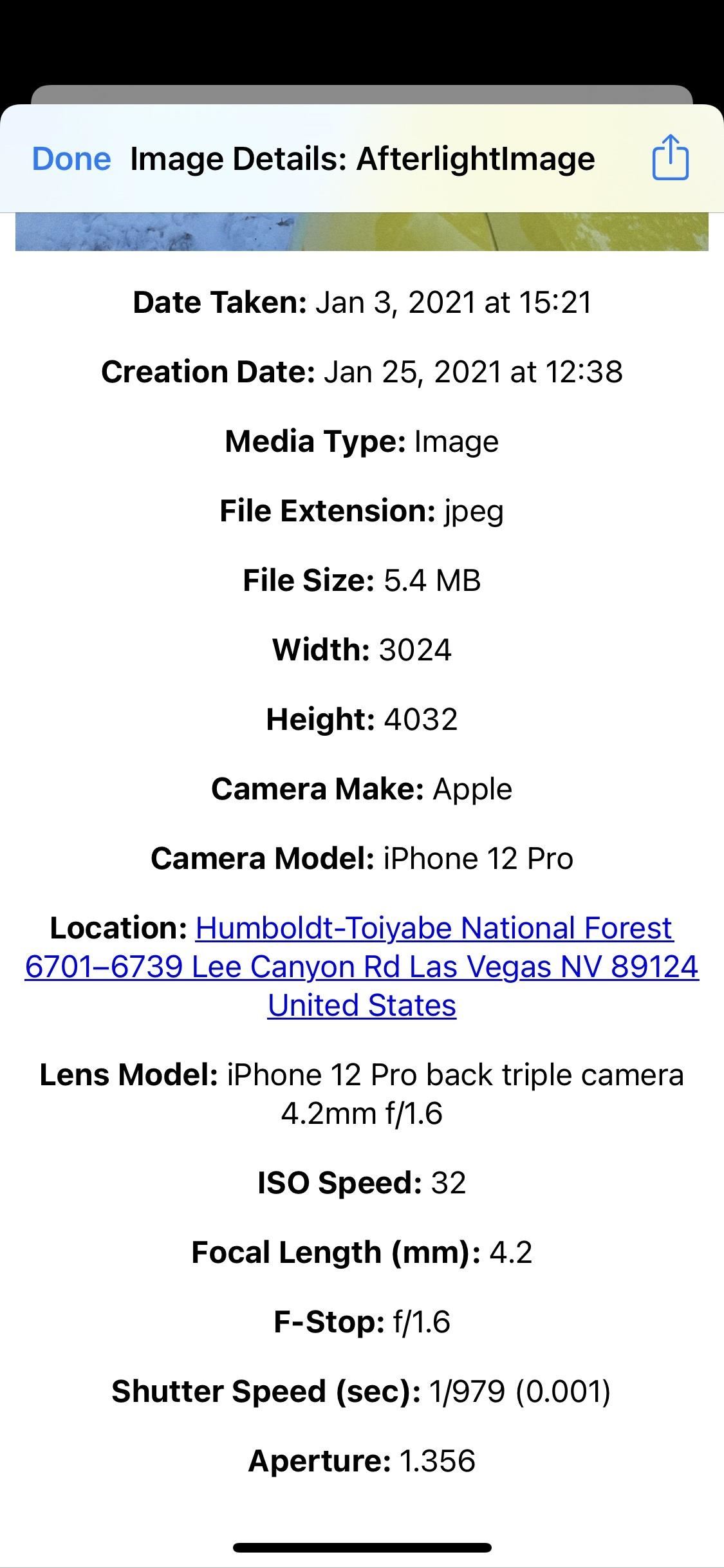 The Easiest Way to View Exif Metadata for Photos on Your iPhone