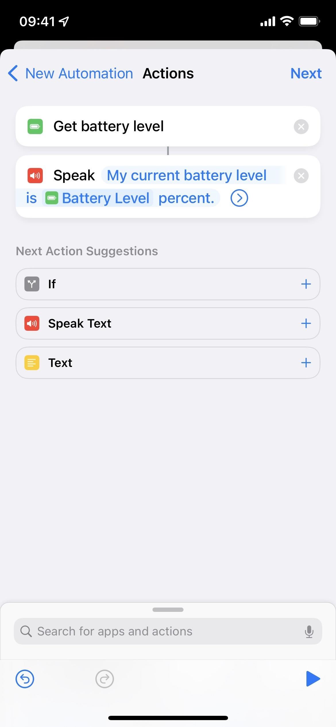Make Your iPhone Speak Its Battery Level Every Time You Start or Stop Charging