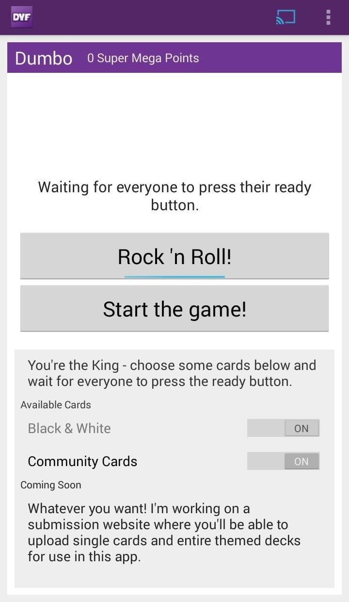 (Updated) The Extremely Vulgar (& Hilarious) "Cards Against Humanity" Game Has Been Cloned for Chromecast & Android