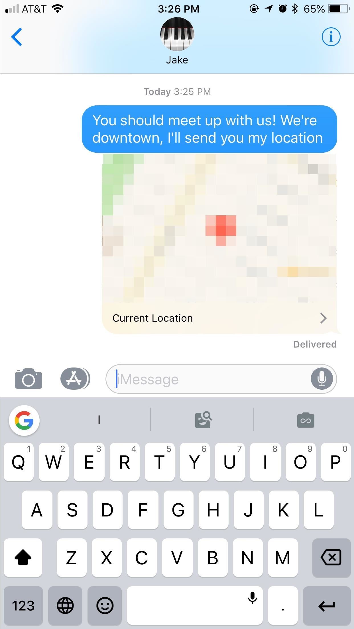Messages 101: How to Send a Friend a Map to Your Current Location or Let Them Track You While Moving