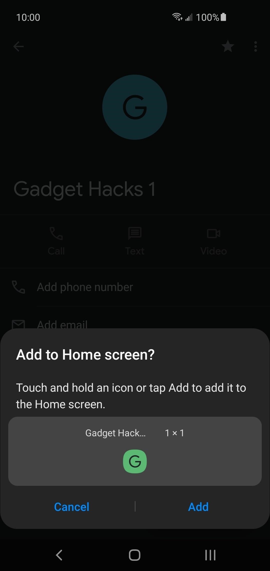 How to Make a Folder with Your Favorite Contacts on Your Android's Home Screen