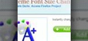 Make menu fonts bigger in the Mozilla Firefox browser