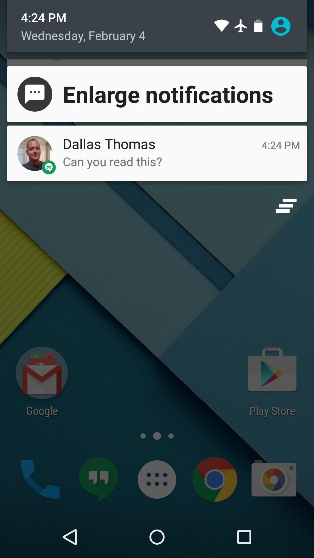 Enlarge Notifications on Android to Make Them Easier to Read