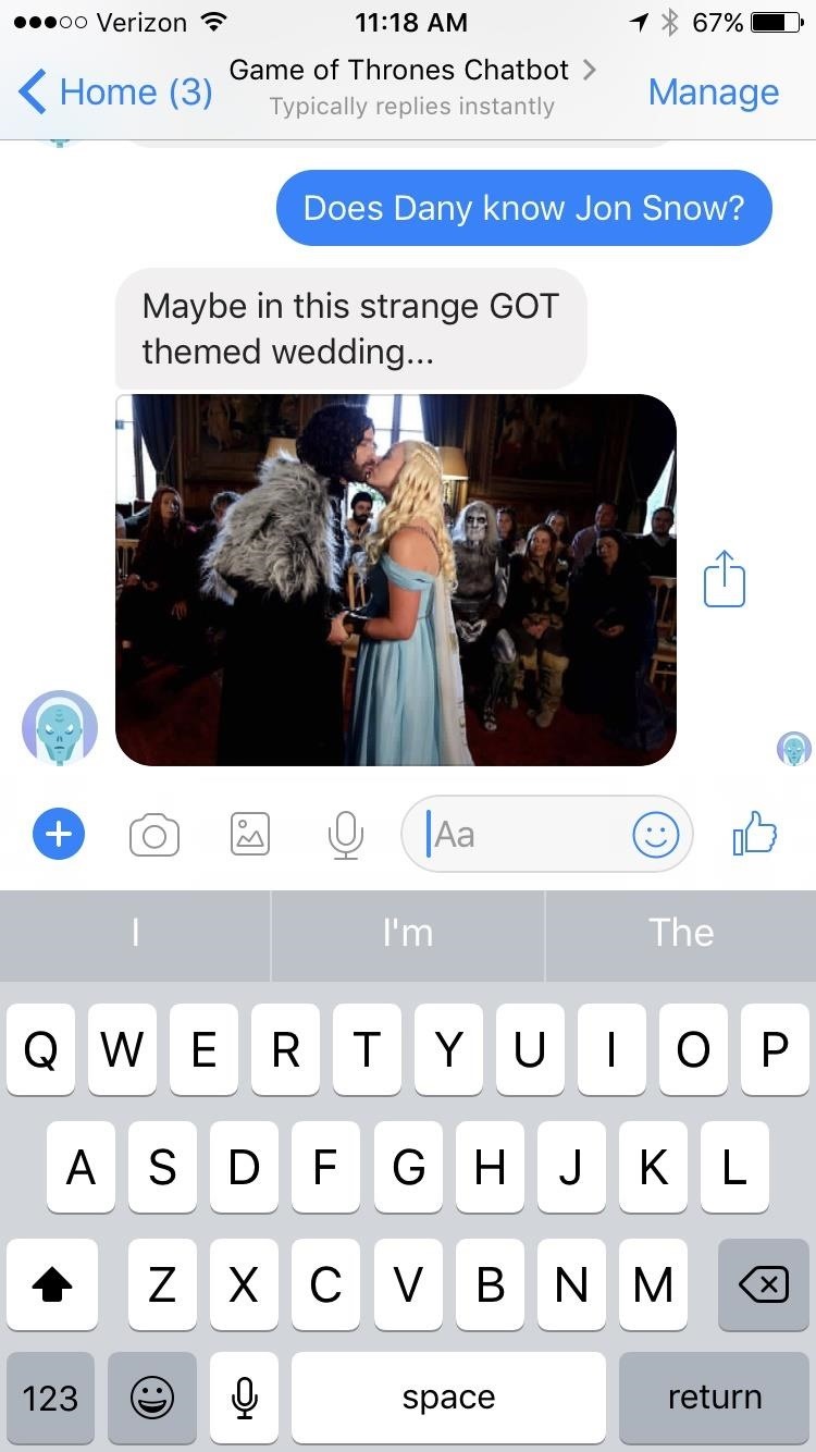 Use Facebook Messenger to Interrogate This Chatbot for Game of Thrones Spoilers
