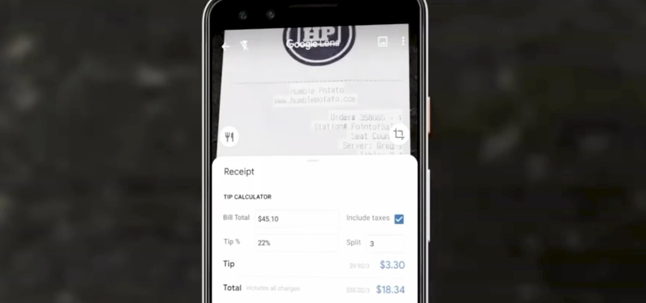 Use Google Lens to Calculate Tips & Split Bills for a Group