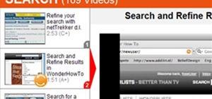 Search and refine results in WonderHowTo