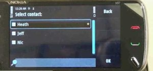 Add a contact to the address book of a Nokia N97