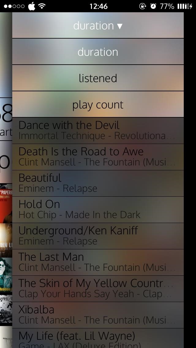 Breakdown Your iPhone's Music to See What Albums, Artists, Songs, & Genres You Listen to Most