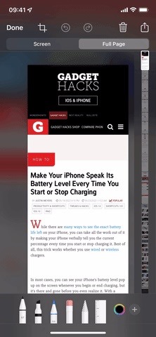 How to Take Scrolling Screenshots of Entire Webpages on Your iPhone or iPad