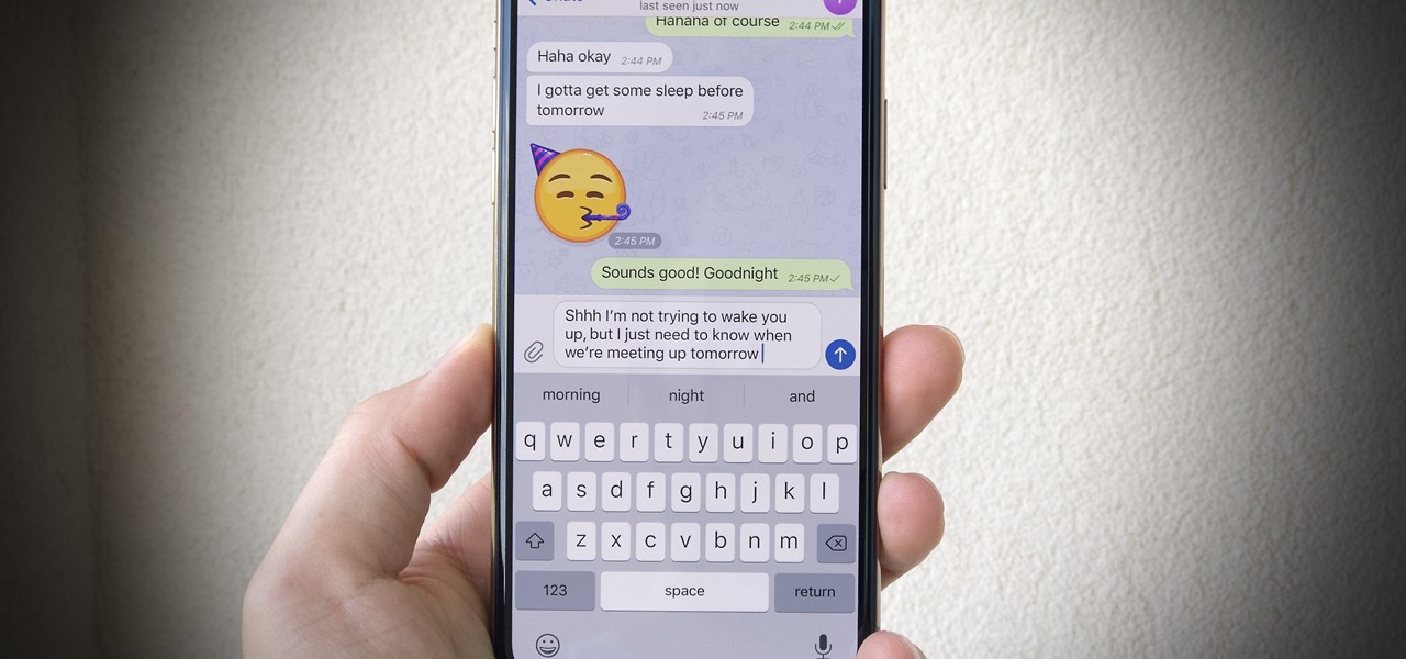 Silently Send Messages in Telegram to Avoid Waking Up or Disturbing Friends with Chats