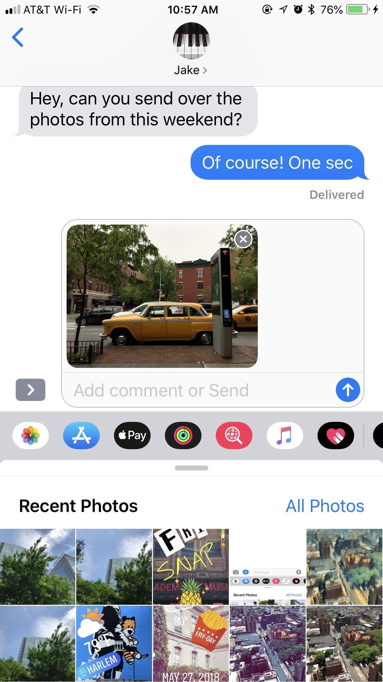 How to Access Your Photo Library in Messages for iOS 12 to Send Already Taken Pics & Vids