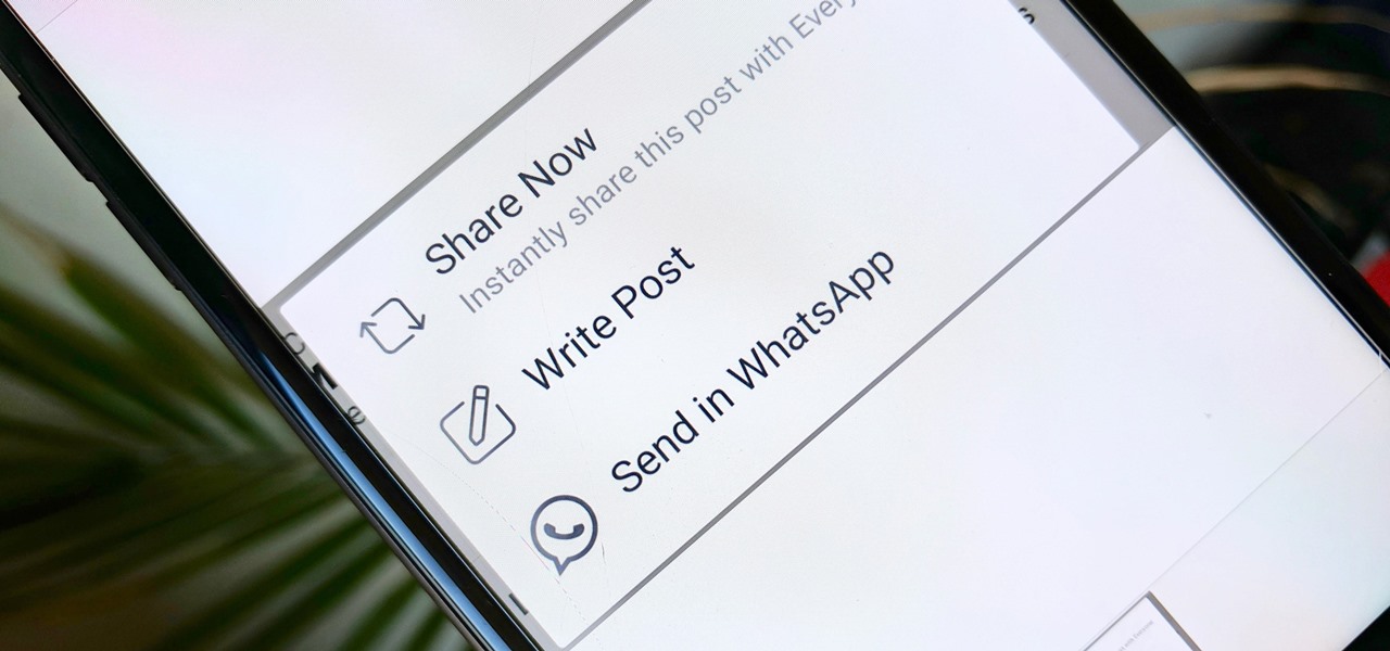 Share a Facebook Post with Friends & Family on WhatsApp