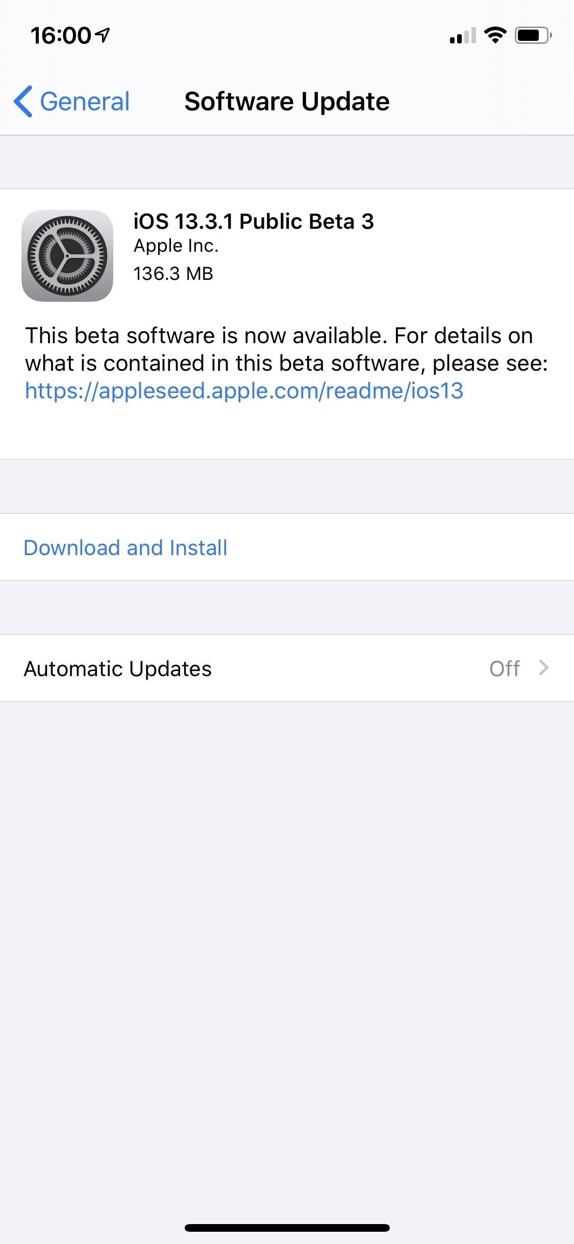 Apple Releases iOS 13.3.1 Public Beta 3 for iPhone