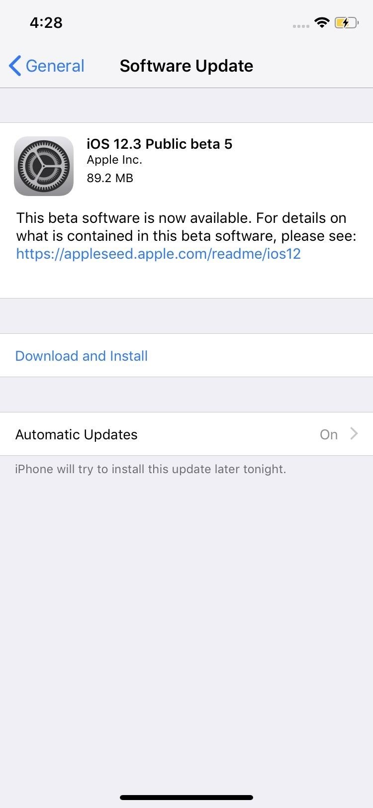 Apple's iOS 12.3 Public Beta 5 for iPhone Now Available