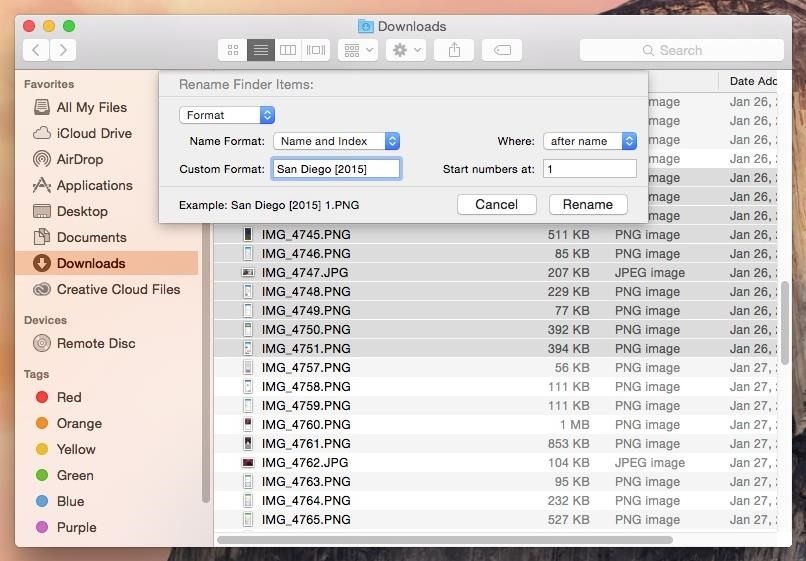 How to Rename Multiple Files at Once in Mac OS X Yosemite