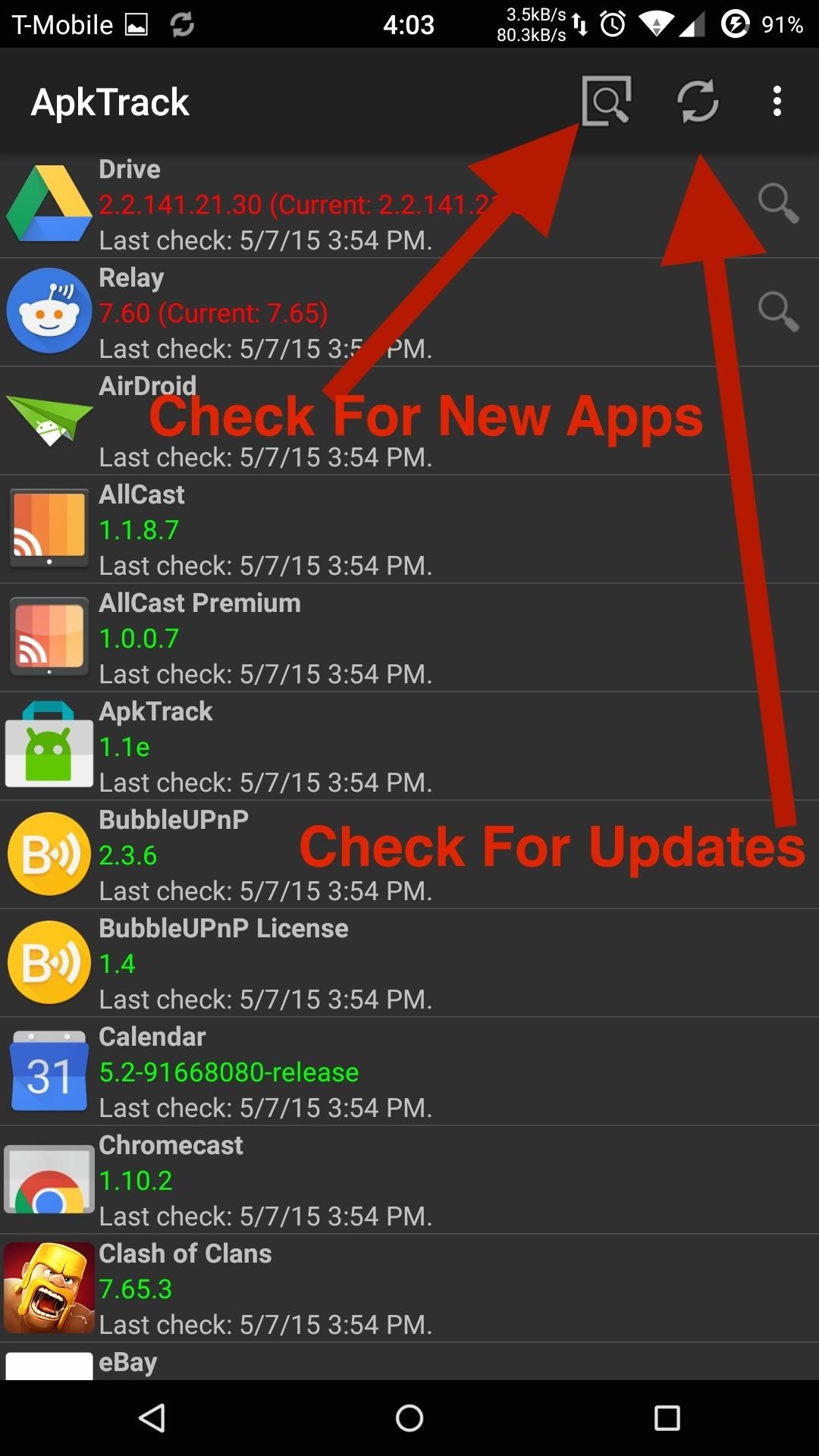 Find Updates for Non-Play Store Apps on Android More Easily with ApkTrack