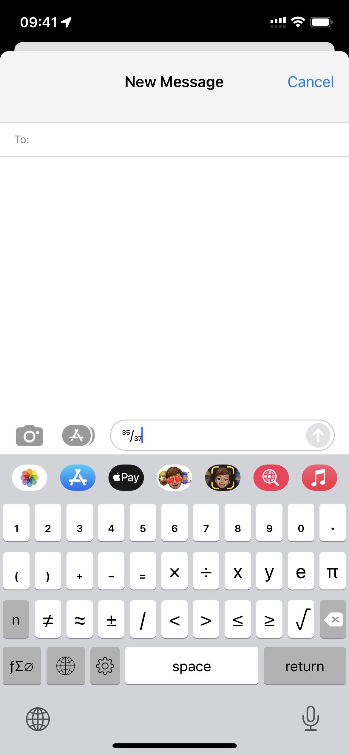 The Trick to Typing Pro-Looking Fractions with Your iPhone's Keyboard
